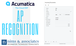 AP Document Recognition for Acumatica Cloud ERP
